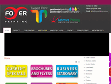 Tablet Screenshot of foyerprinting.com.au